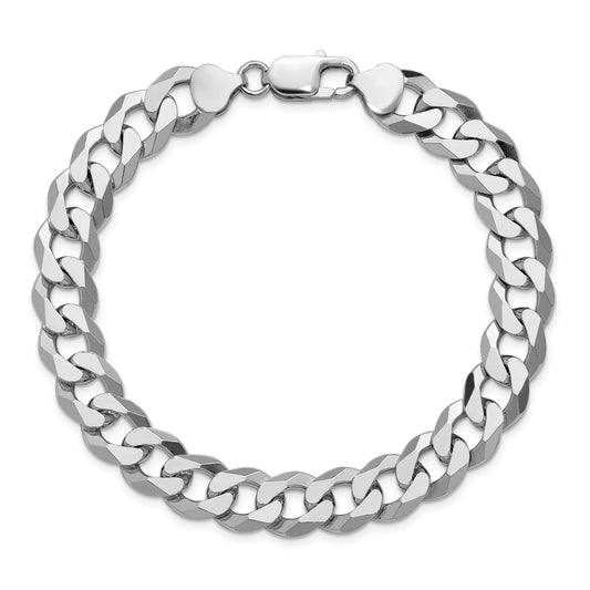 10mm Italian Sterling Silver Curb Bracelet