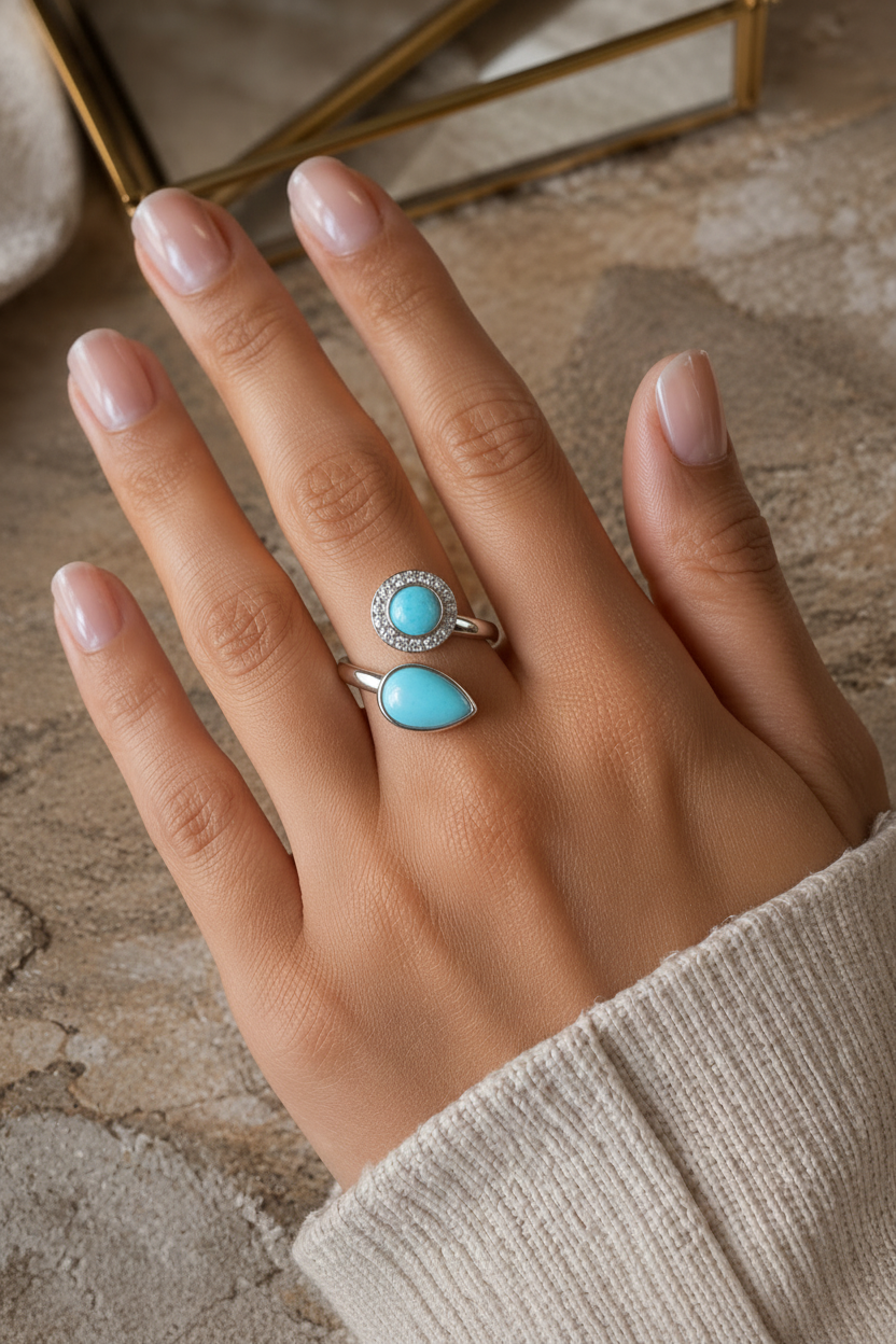 The Harmony Larimar Ring