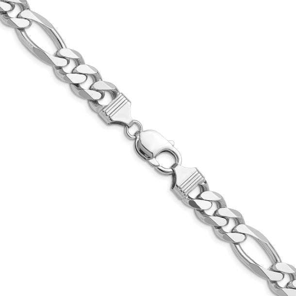 Italian Sterling Silver Figaro Chain 11MM