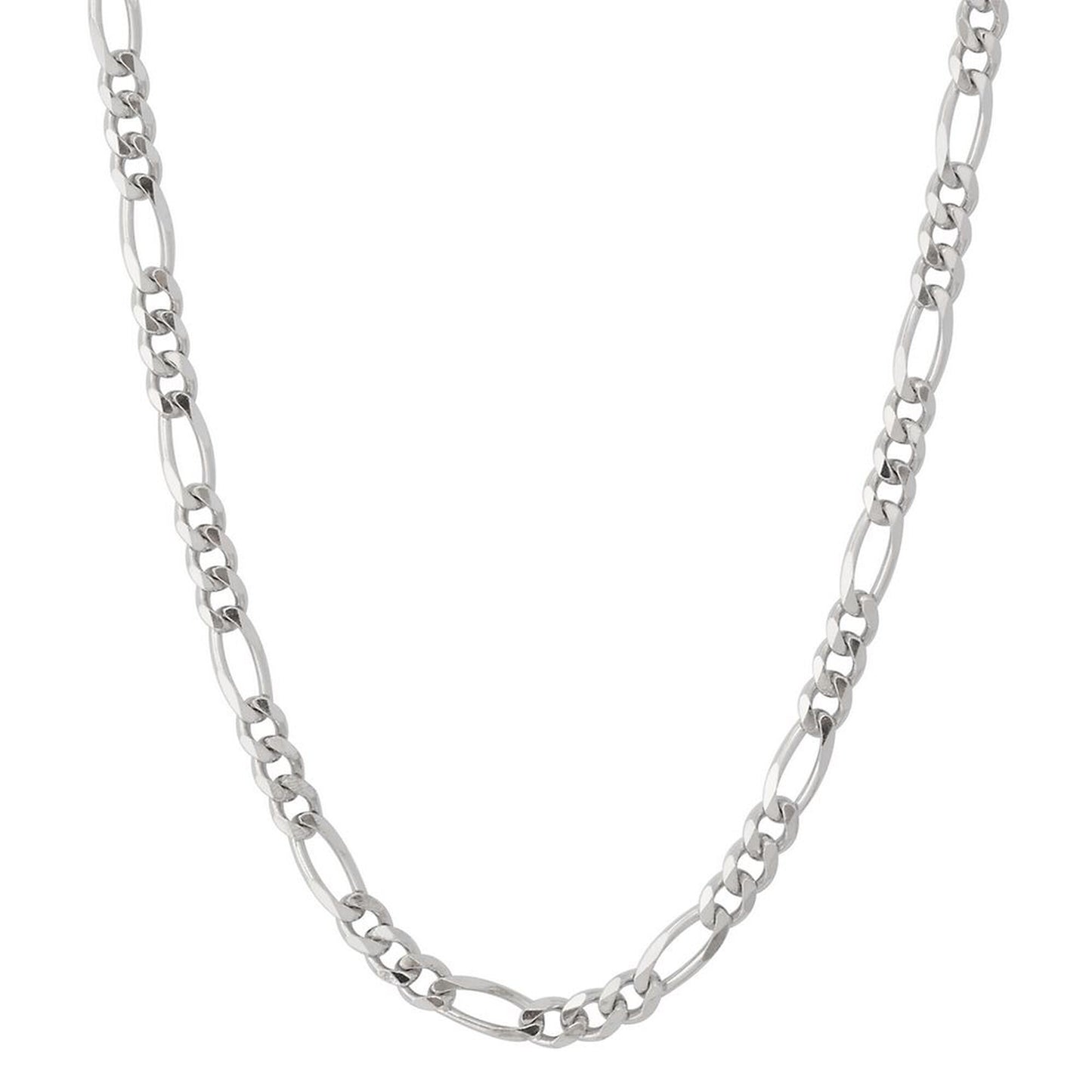 Italian Sterling Silver Figaro Chain 7.2MM