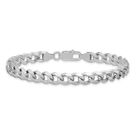 7mm Italian Sterling Silver Curb Bracelet