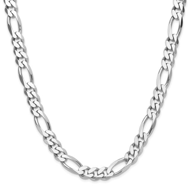 Italian Sterling Silver Figaro Chain 10MM