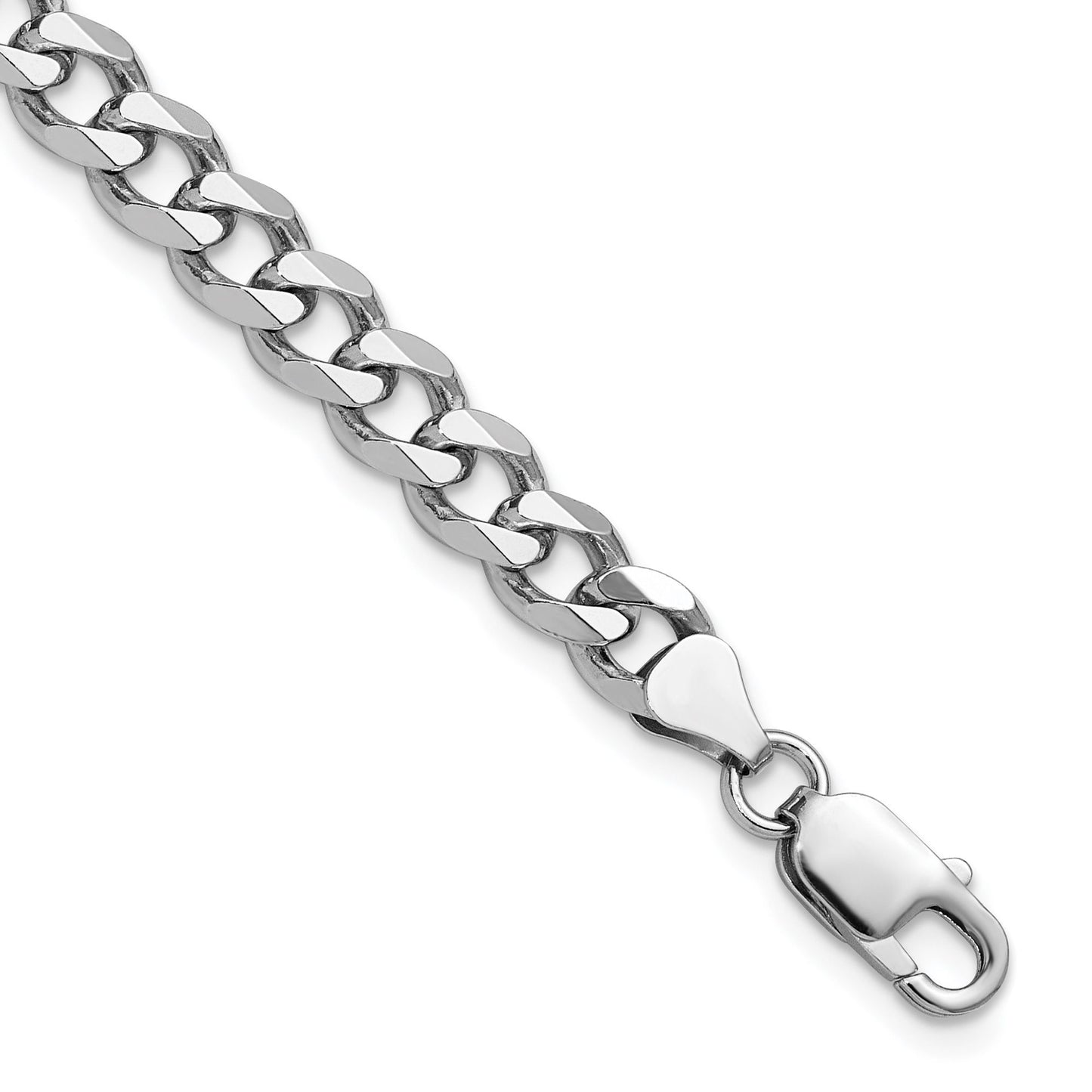 7mm Italian Sterling Silver Curb Chain