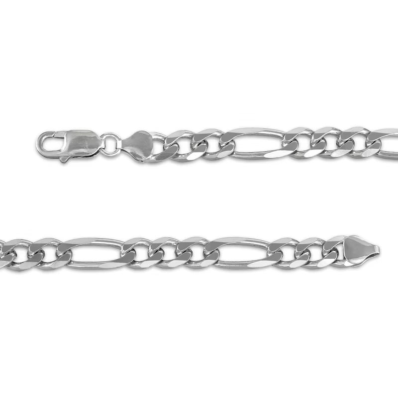Italian Sterling Silver Figaro Chain 7.2MM