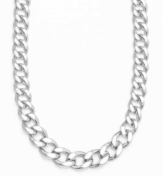 10mm Italian Sterling Silver Curb Chain