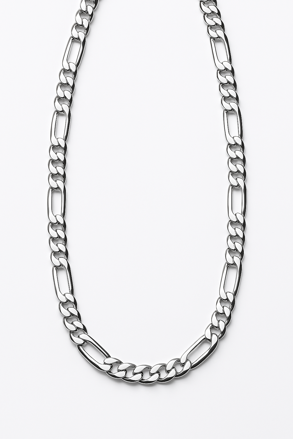 Italian Sterling Silver Figaro Chain 8MM