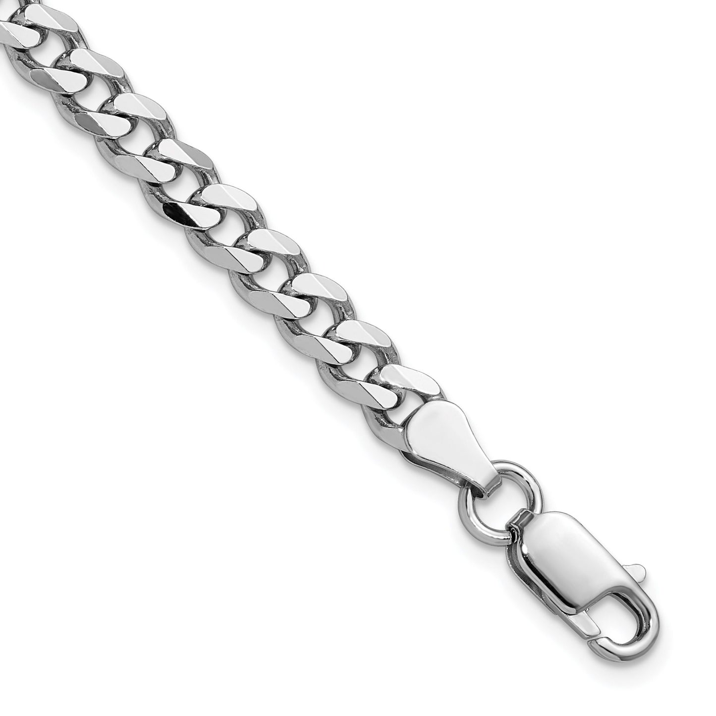 5mm Italian Sterling Silver Curb Bracelet