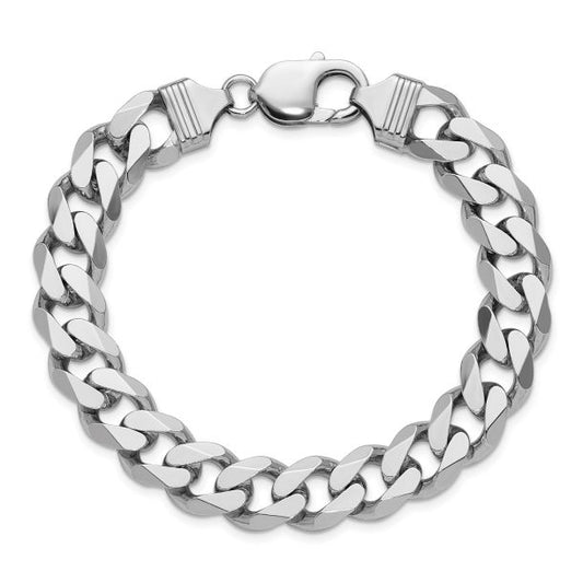11mm Italian Sterling Silver Curb Bracelet