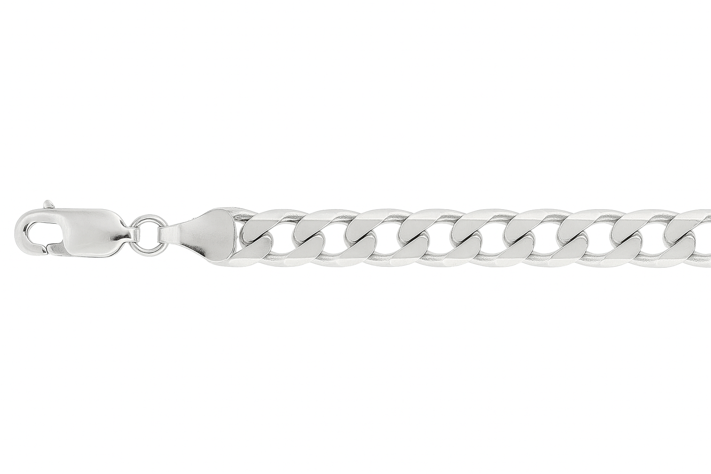 7mm Italian Sterling Silver Curb Bracelet