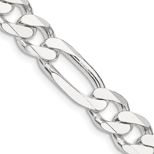 Italian Sterling Silver Figaro Chain 10MM