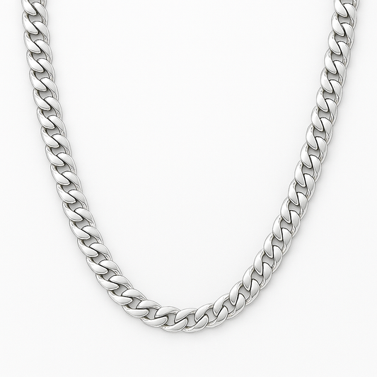 7mm Italian Sterling Silver Curb Chain