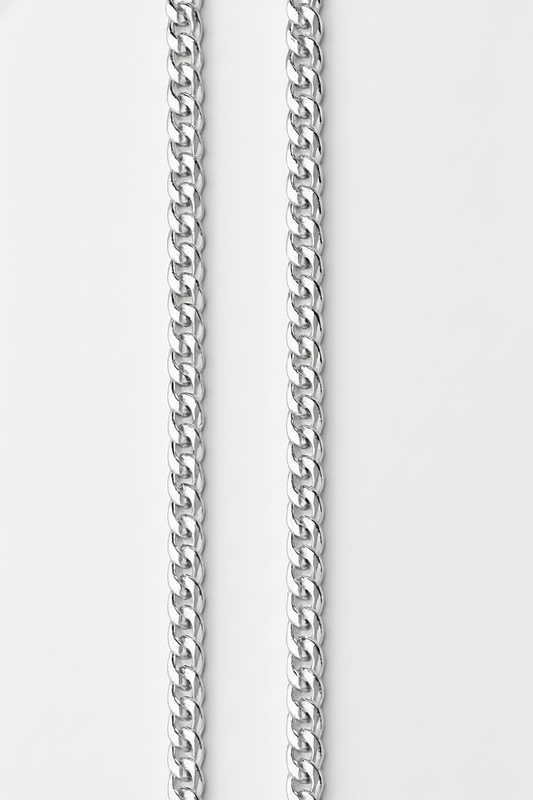 5mm Italian Sterling Silver Curb Chain