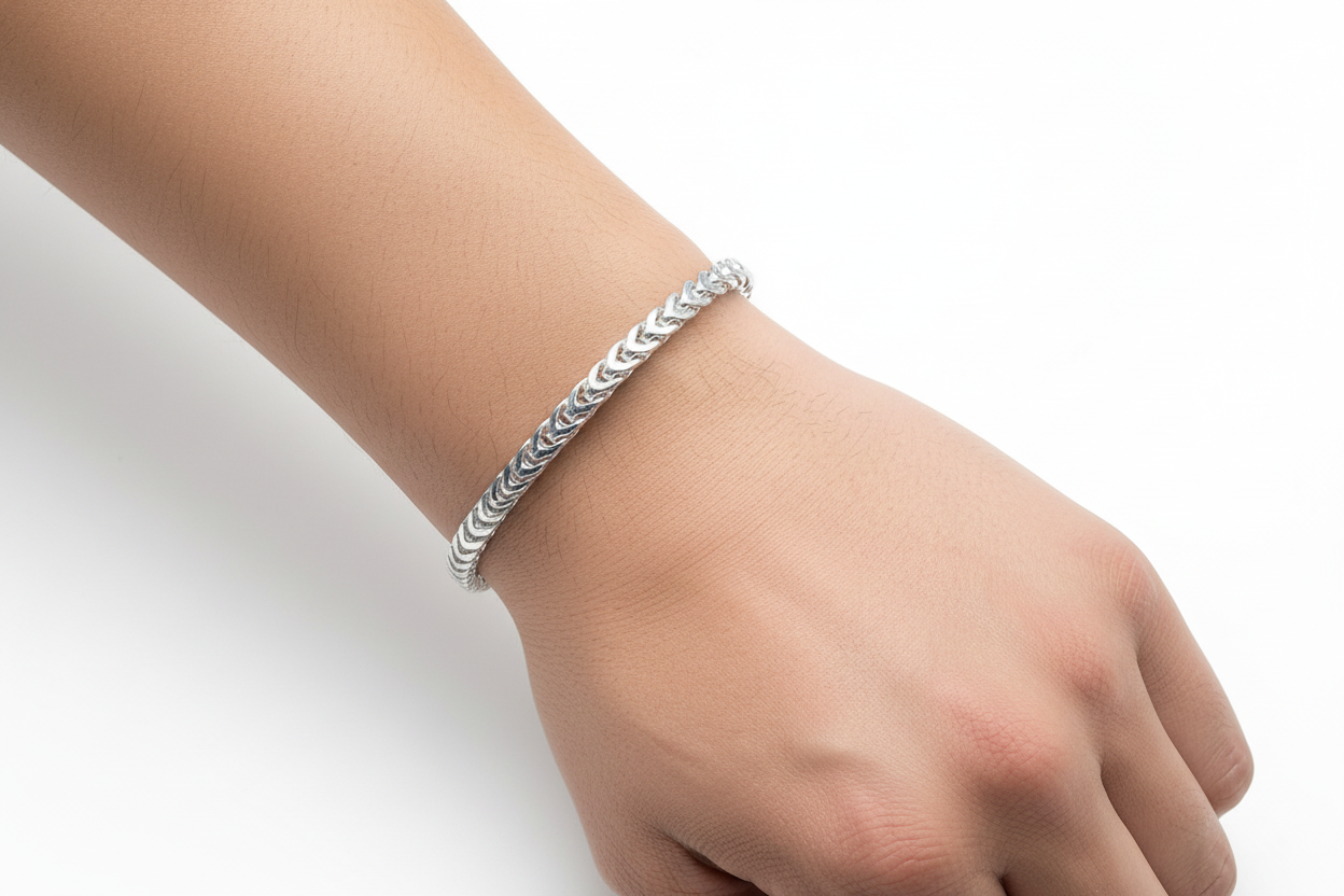 Oval Franco Bracelet 2.4mm