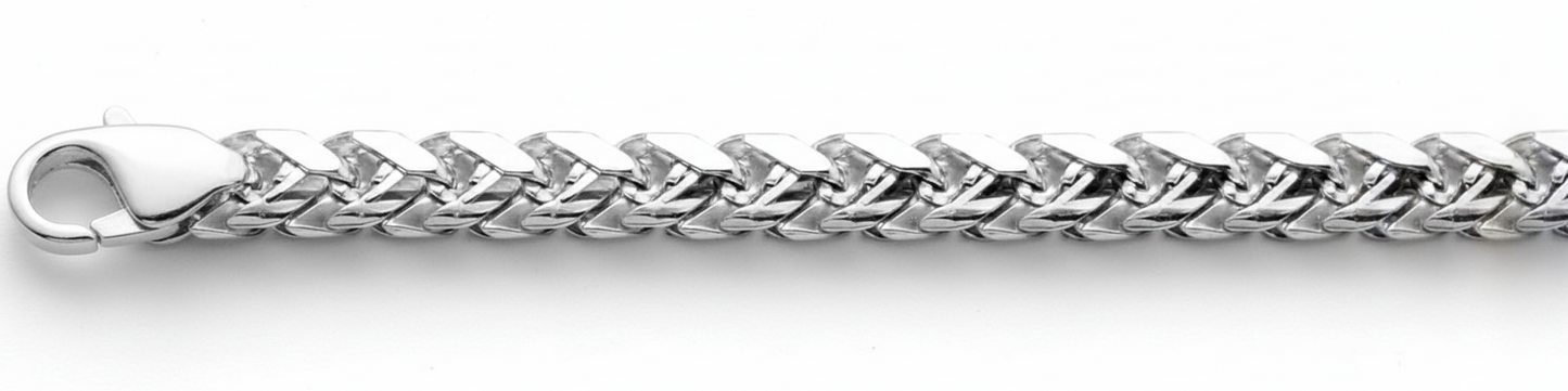 Oval Franco Bracelet 4mm