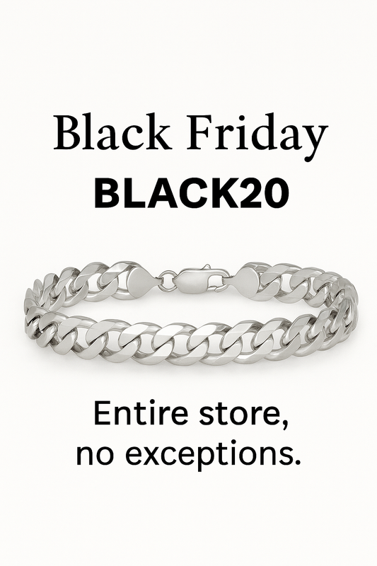 10mm Italian Sterling Silver Curb Bracelet