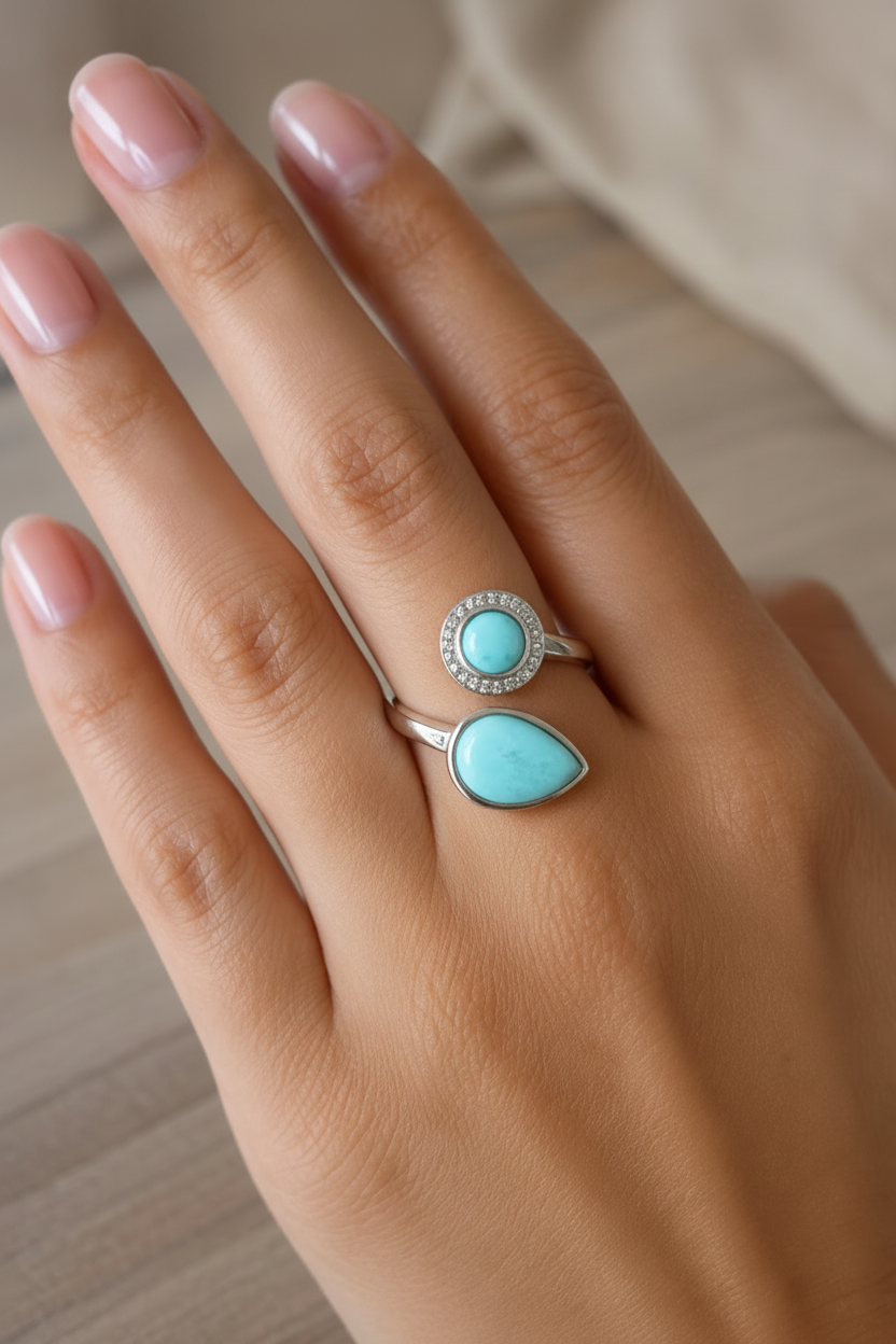The Harmony Larimar Ring